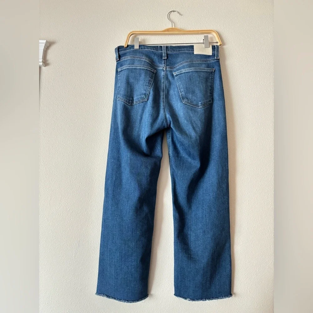 Citizens of Humanity Palma Straight Leg Jean High Waist Raw Hem Size 28